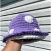 Cute Mob Cap Handmade Knitted Plush Bonnet