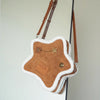 Suede Badge Five-pointed Star Backpack Vintage Furry Shoulder Bag