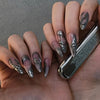 Dark Goth Wind Irregular Metal Wear Nail Sticker