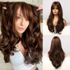 Net Red Wind With Eight Character Bangs Dark Brown