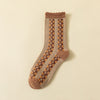 Langstapelige Baumwollsocken Herbst- und Winterdruck