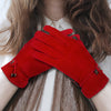 Genuine Leather Gloves Autumn-winter Warm And Thickening Non-slip Touch Screen Fashion