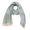 Autumn And Winter Men's And Women's Jacquard Short Beard Flower Scarf