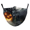 Digital Printing Halloween Skull Pumpkin Creative Design Double-layer Dustproof Mask