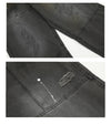 Design Stitching Washed Worn Jeans