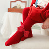 Children's Christmas Bowknot Red Baby's Tights