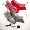 USB Home Warm Feet Electric Heating Room Socks