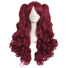 Big wave wig set double ponytail