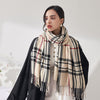 Fashion Classic Plaid Cashmere Scarf Women