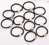 Korea rubber band head hair accessories high elastic plating gold bead hair ring hair rope