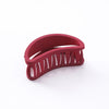 Korean style simple versatile grip sanding hollow curved hair catch half catch ponytail clip bath hairpin card