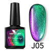 Venalisa 9D Gel Varnish Cat Eye Magic Chameleon Gel Varnish Nail Manicure Galaxy Starry Magnetic Multicolor 5 мл Гель-лак для нігтів