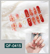 3D metal gradient nail stickers