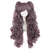 Big wave wig set double ponytail