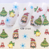 Explosion models Christmas series water transfer nail stickers nail stickers full stickers nail jewelry watermark stickers