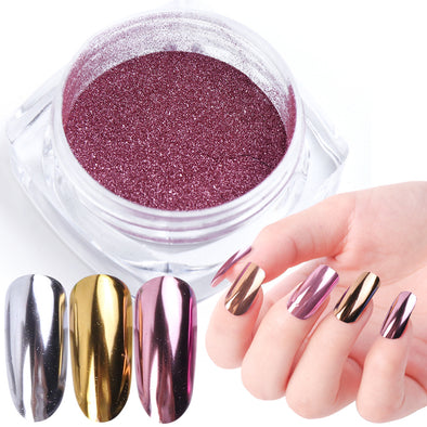 1 stücke Nail art Spiegel Pigment Pulver Nagel Glitter Dip Pulver