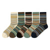 Wadenlange Socken im Retro-Ethno-Stil mit Rauten