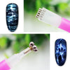 Double head magnetic pen plum blossom printing flower magnetic pen nail art