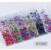 Nail Art Zubehör Glitzer Pailletten Laser Diamant Liebe Herz Nagel Patch 