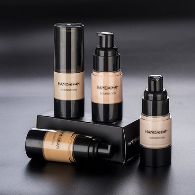 HANDAIYAN Full Cover Foundation Wasserdichte Feuchtigkeitscreme fond de teint couvrant Gesicht Flüssige Foundation Basis Make-Up für Dunkle Haut