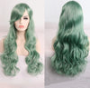 Anime cos wig color 80cm long curly cosplay role playing