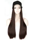 Hat wig one female wig female long hair natural fashion long curly hair big wave