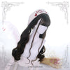 Lolita Long Curly Hair 65cm  Black Air Bangs Wig