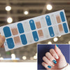 Waterproof Color Christmas Letter Nail Sticker Full Sticker