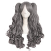 Big wave wig set double ponytail