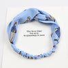 Korean cross hair band Cloth headdress