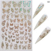 Simulation thin Butterfly Laser Nail Stickers