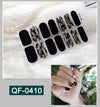 3D metal gradient nail stickers