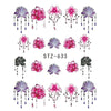 1pcs Nail Sticker Butterfly Flower Water Transfer Decal Sliders for Nail Art Decoration Tattoo Manicure Wraps Tools Tip JISTZ508