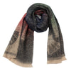 European And American Short Beard Jacquard Ginkgo Leaf Scarf Shawl