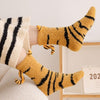 Coral Fleece Socks Women's Mid-calf Three-dimensional Cartoon Room Socks