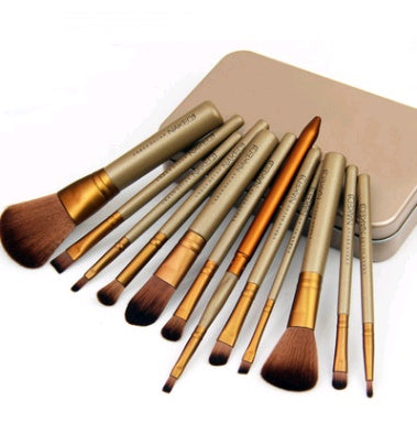 12 Make-up-Pinsel-Sets aus Eisen, Make-up-Tools, Make-up-Tools