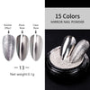 Nail Art Laser Mirror Silver Fine Plating Metal Glitter