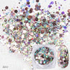 Nail Art Glitter 12 Farbe Licht ändern Zwiebel Rosa Symphonie Glitter Pailletten