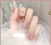 Milk Tea Crystal Stone Cat Eye Nail Polish