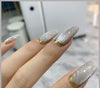 Лак для нігтів Milk Tea Crystal Stone Cat Eye