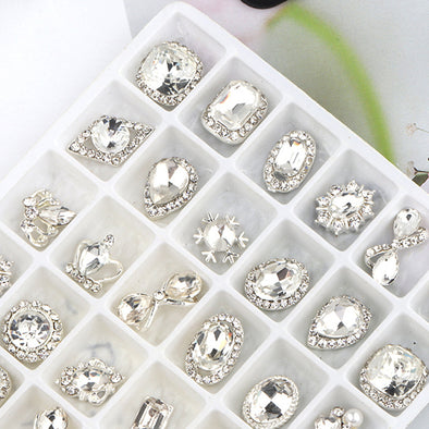 Nail Art Diamant Schmuck Super Flash Mixed Set Luxus Dekoration