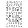 Sommer Blumen und Liebe Adhesive Aufkleber Nail art Aufkleber Außenhandel Nagel Aufkleber Nail art Decals