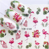 32 Designs Flamingo Obst Blume Serie Nagel Wasser Abziehbilder D