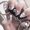 Nail Sticker Applique 3D Snake Sticker Nude Piece Black and White 2 Color Nail Sticker Ornament