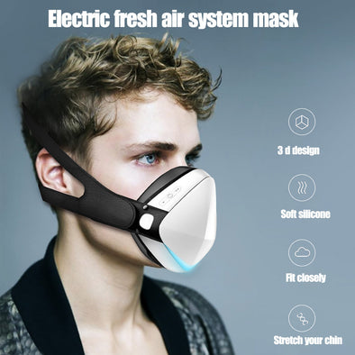 Adult FaceMask Smart Electric Dustproof Face Mask Anti-Fog Air Purification Respirator Automatic Fresh Sports Repeated Use