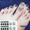 Removable Nail Metal Toe Nail Sticker