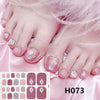 Removable Nail Metal Toe Nail Sticker