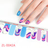 Shell Nail Sticker 3D Bronzing 20 Nail Stickers Double Row Nail Sticker