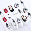 Cross-Border Sources Of Nail Art Watermark Stickers European Style Sexy Red Lips And Tongue Beauty Pattern Nail Water Transfer Stickers Nail