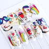 Cross-Border Sources Of Nail Art Watermark Stickers European Style Sexy Red Lips And Tongue Beauty Pattern Nail Water Transfer Stickers Nail